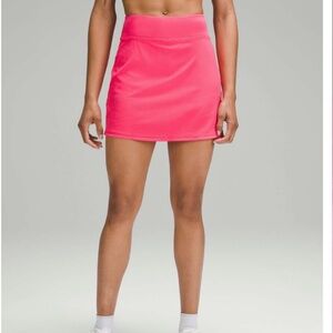 Lululemon Pace Rival Mid-Rise Skirt—Extra Long—Lip Gloss—Size 12